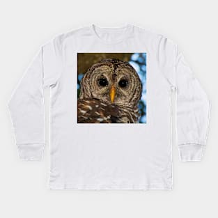 BARRED OWL Kids Long Sleeve T-Shirt